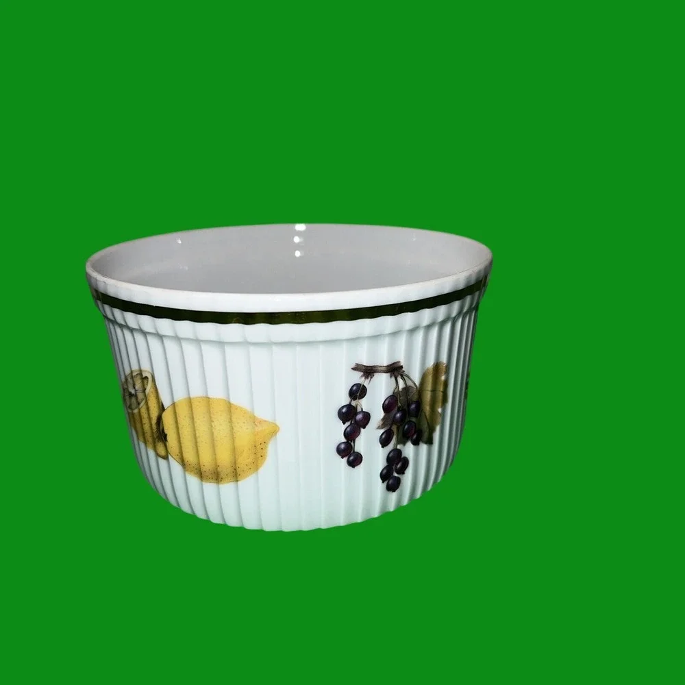 Royal Worcester Evesham Gold Souffle Dish Ramekin‎ Shape 46 Size 2 Fruit England